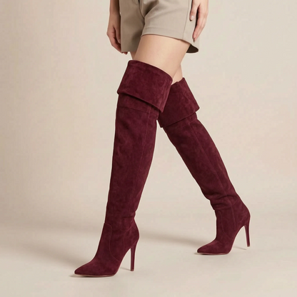 Nytia | Elegante Overknee Stiefel Mit Hohem Absatz