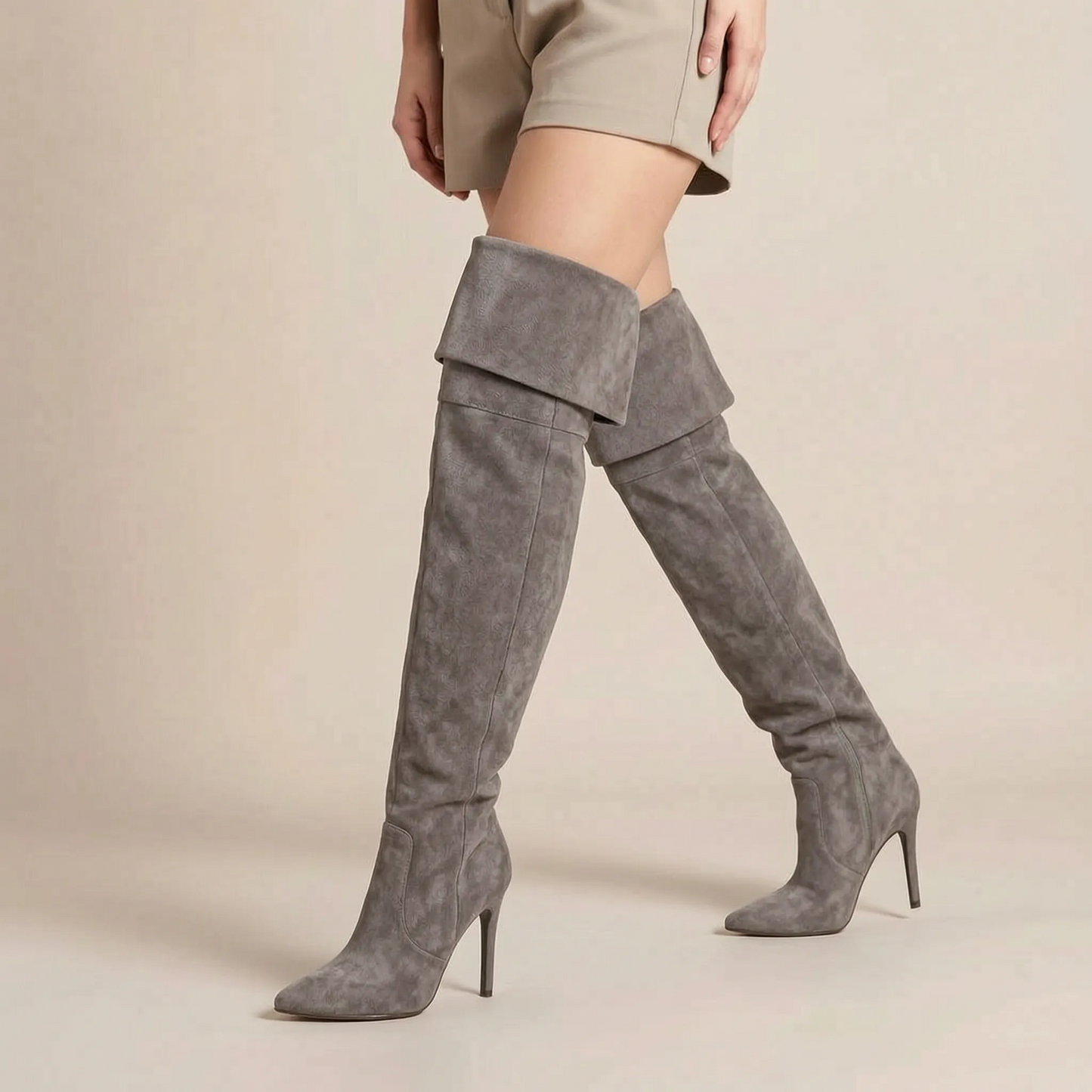 Nytia | Elegante Overknee Stiefel Mit Hohem Absatz