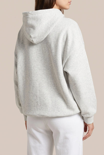 Oversha | Bequemer Grauer Oversize Kapuzenpullover Für Damen