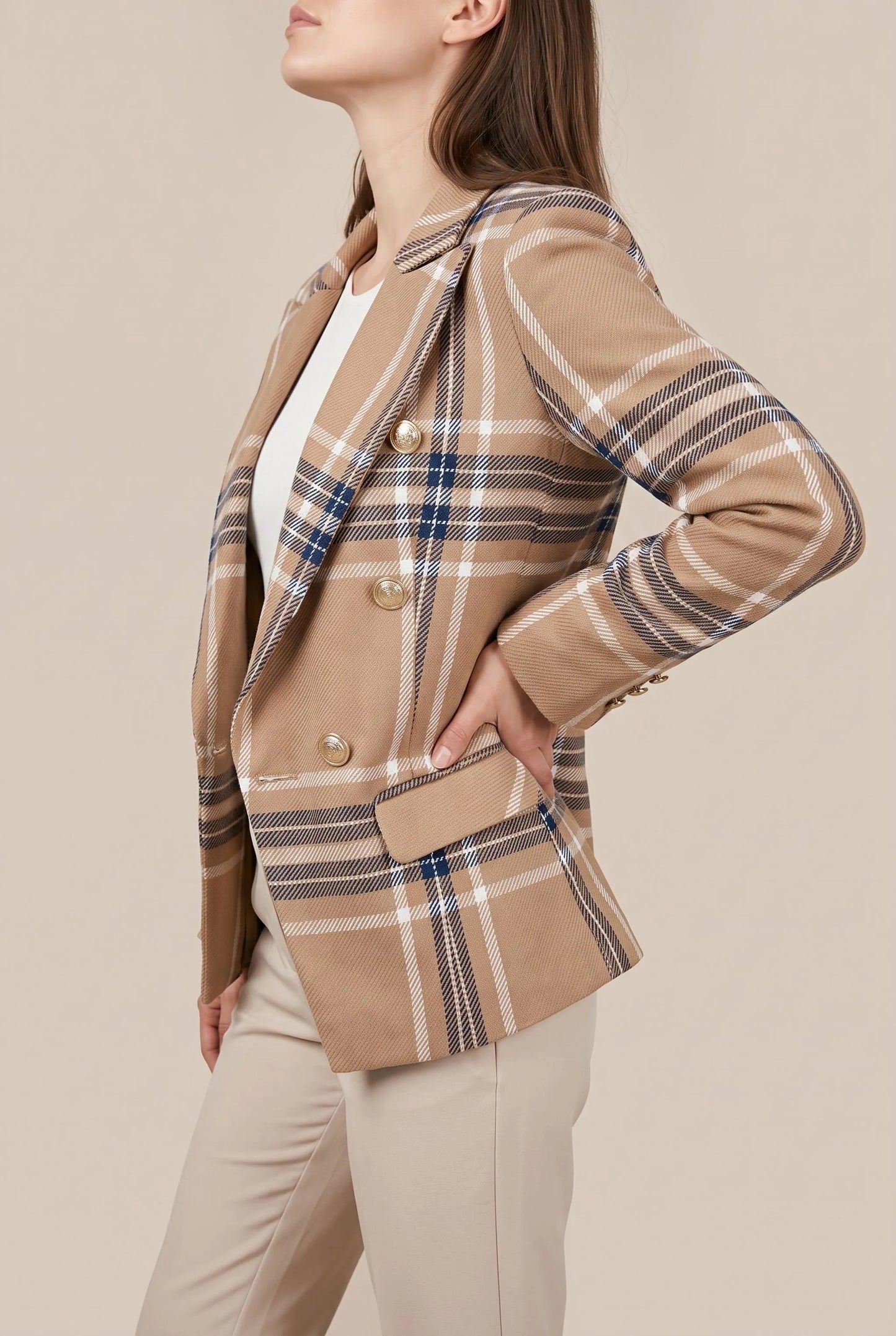 PlaidBlazer | Karierter Damenblazer