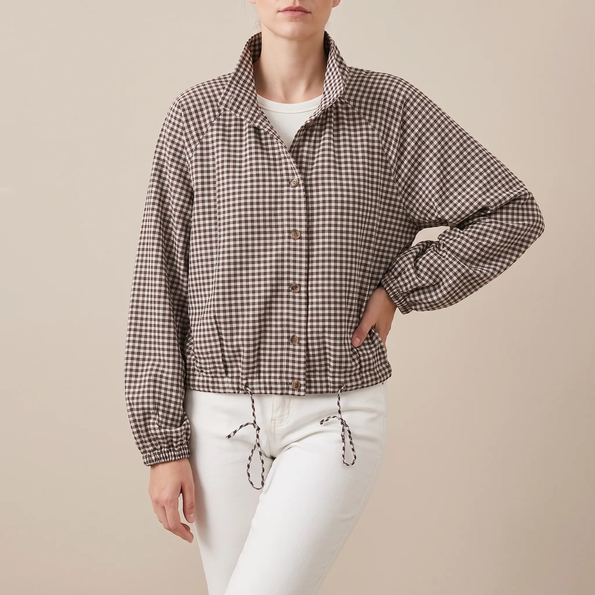 PlaidMiro | Karierte Kurze Jacke