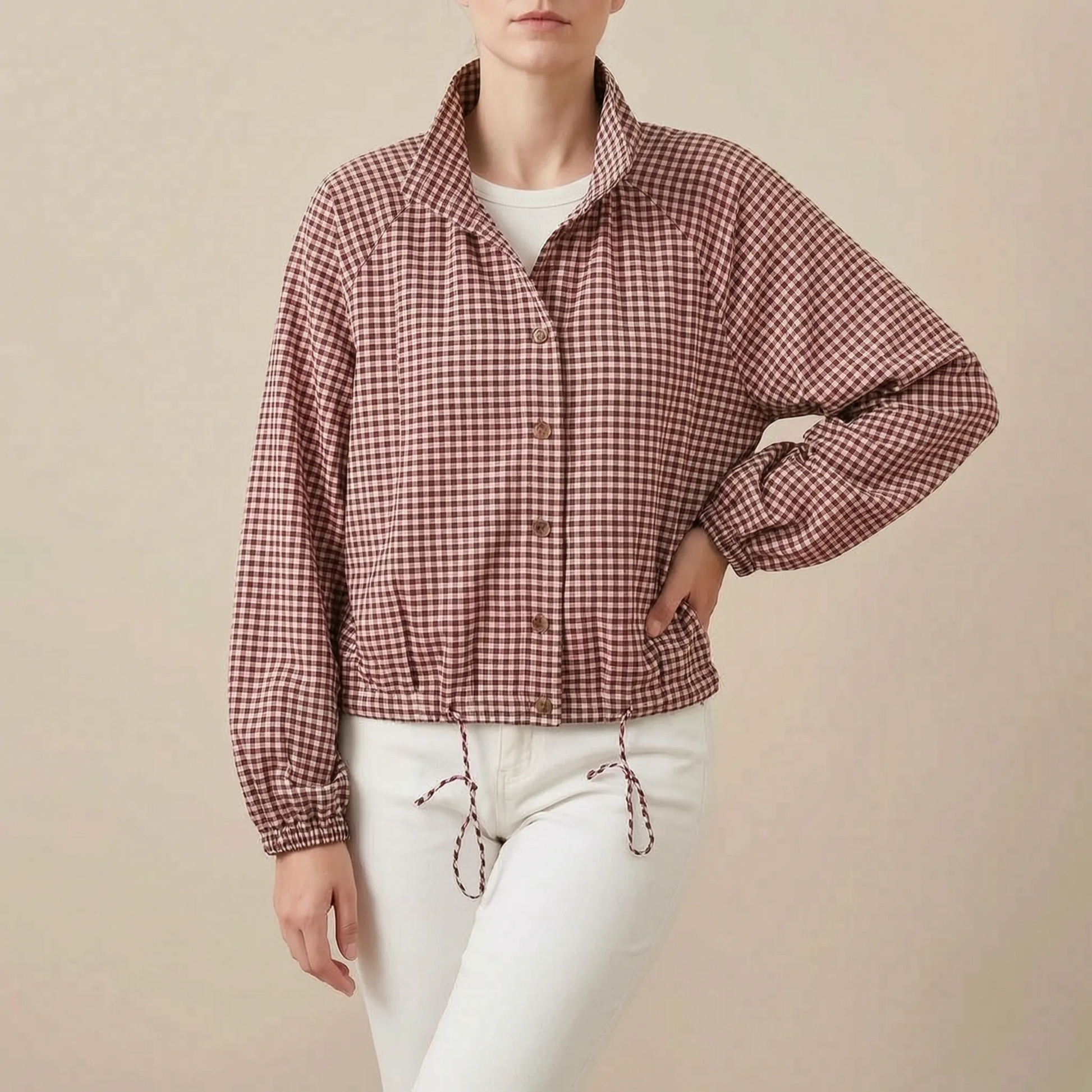 PlaidMiro | Karierte Kurze Jacke