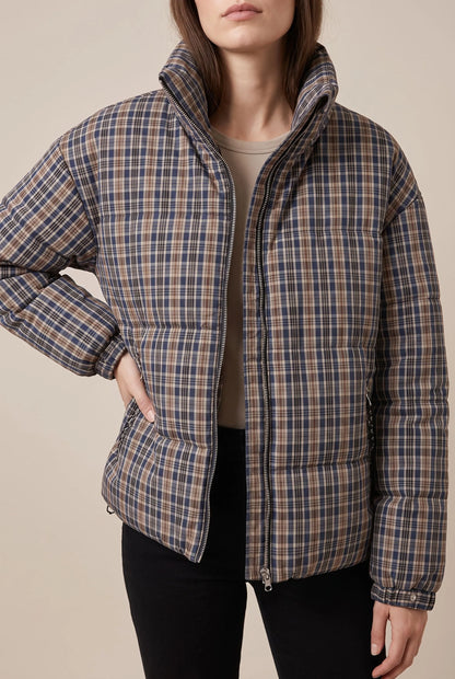 PlaidPuffer | Karierte Steppjacke
