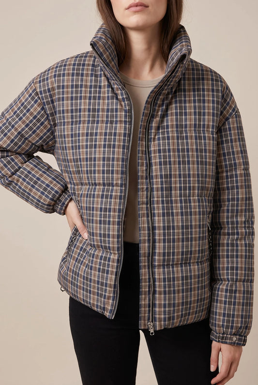 PlaidPuffer | Karierte Steppjacke