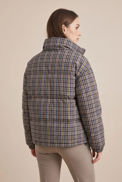 PlaidPuffer | Karierte Steppjacke
