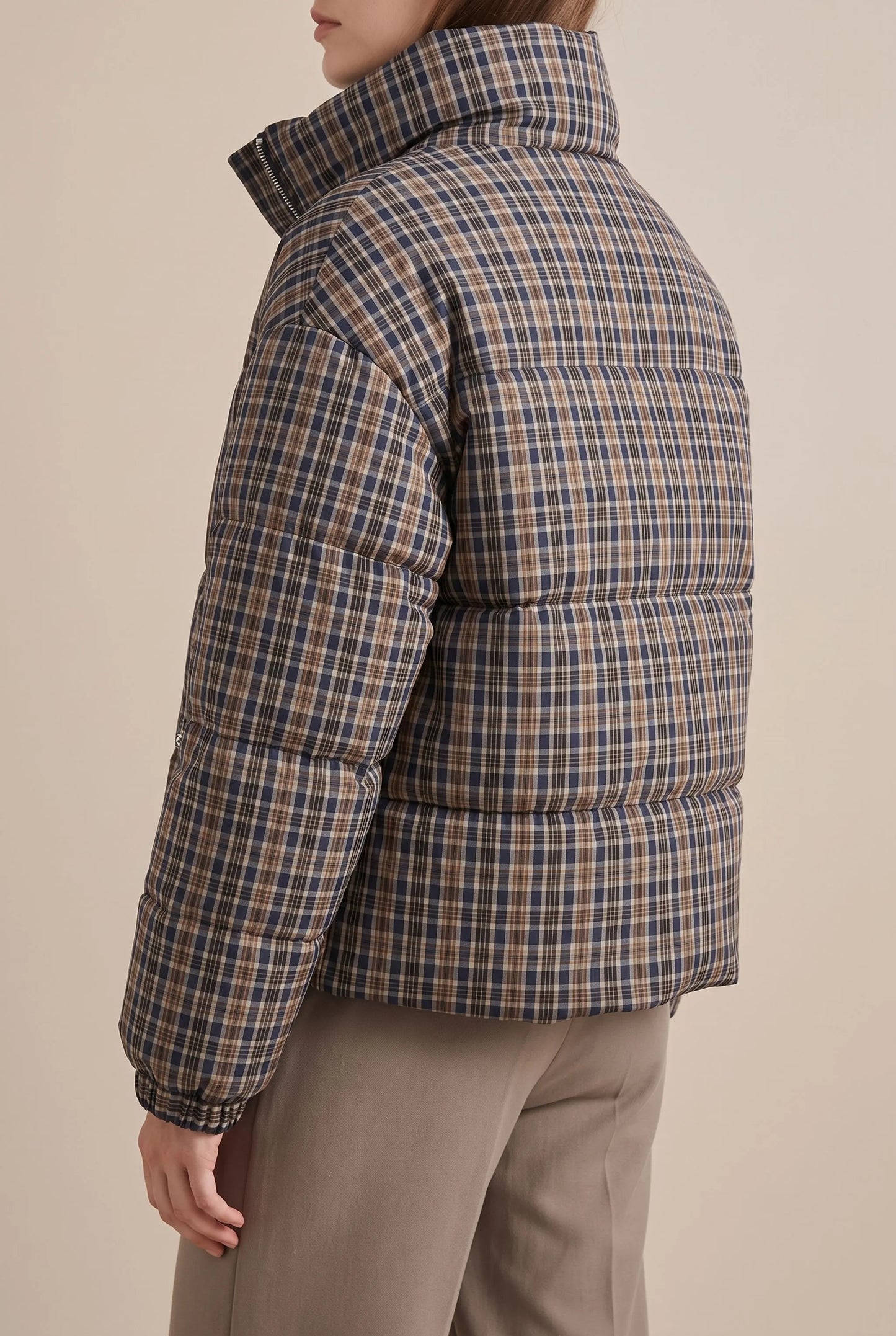 PlaidPuffer | Karierte Steppjacke