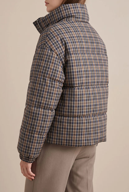 PlaidPuffer | Karierte Steppjacke