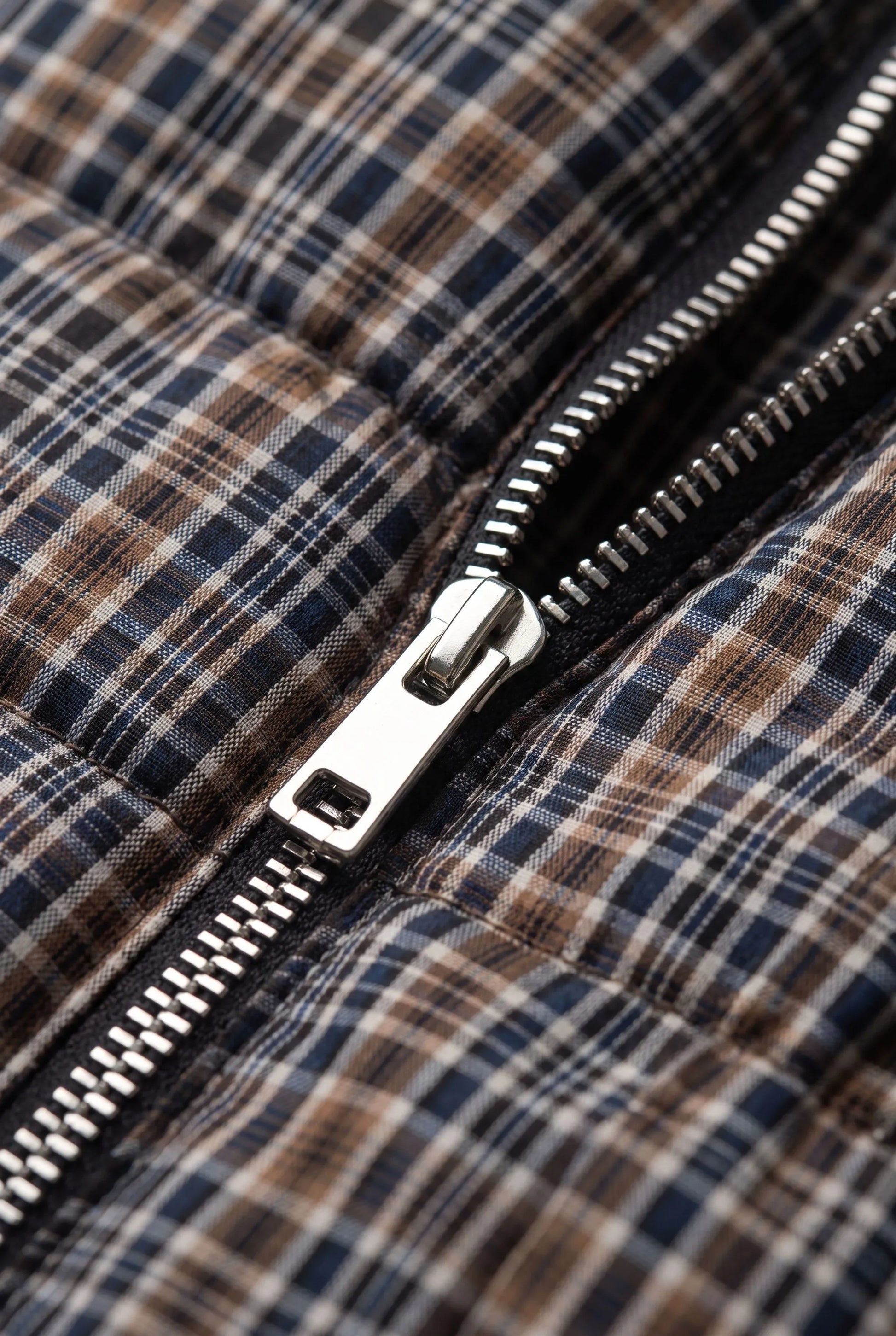 PlaidPuffer | Karierte Steppjacke