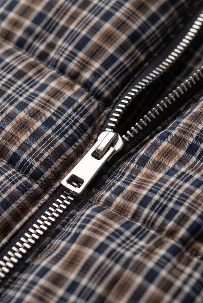 PlaidPuffer | Karierte Steppjacke
