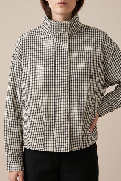 PlaidVibe | Karierte Bomberjacke