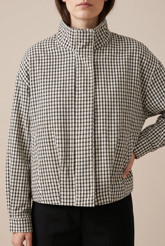 PlaidVibe | Karierte Bomberjacke