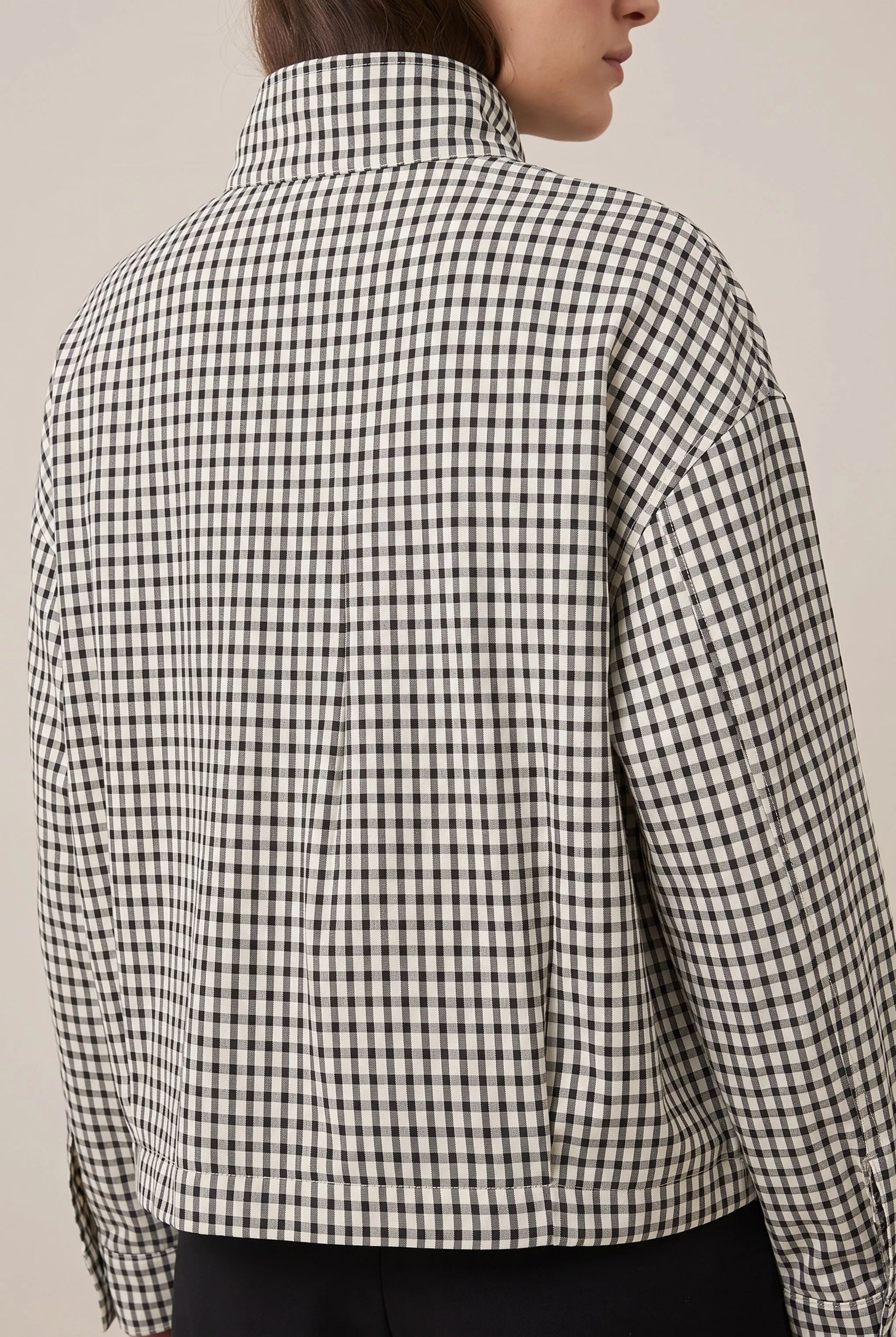 PlaidVibe | Karierte Bomberjacke