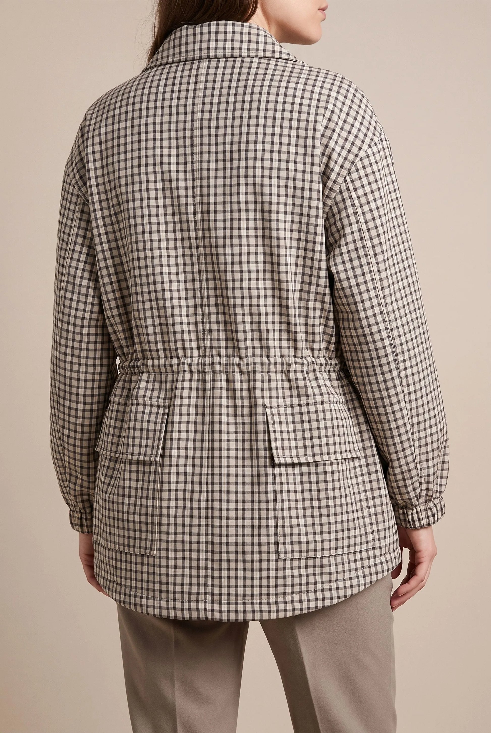 PlaidZip | Karierte Leichte Übergangsjacke Damen