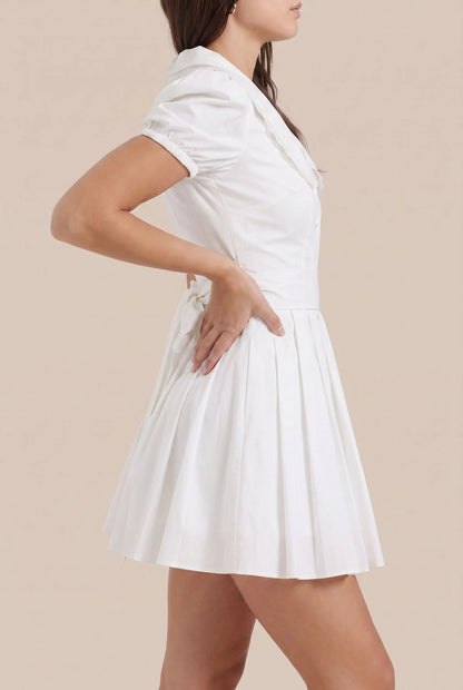 Pleatia | Kurzes Sommerkleid Mit Plissiertem Rockteil