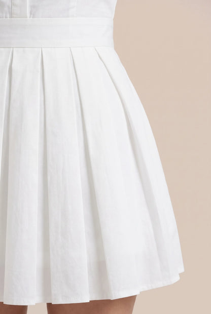Pleatia | Kurzes Sommerkleid Mit Plissiertem Rockteil