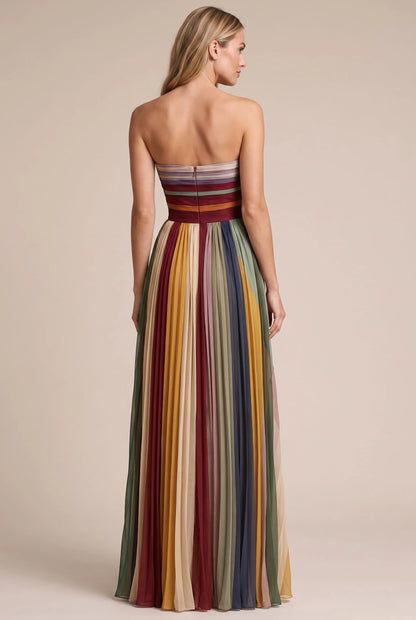 Pleatoa | Trägerloses Maxikleid Für Den Sommer