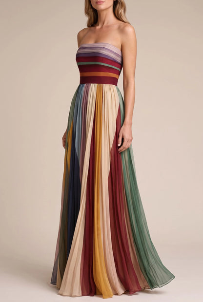 Pleatoa | Trägerloses Maxikleid Für Den Sommer