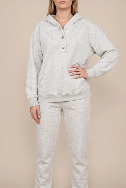 Restora | Legeres Loungewear Set Mit Halber Knopfleiste