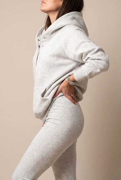 Restora | Legeres Loungewear Set Mit Halber Knopfleiste