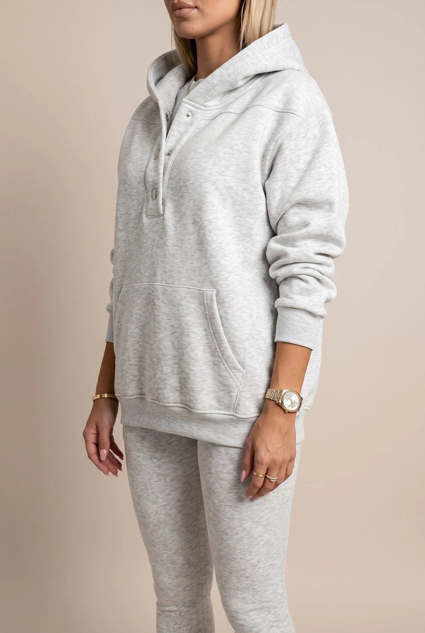Restora | Legeres Loungewear Set Mit Halber Knopfleiste