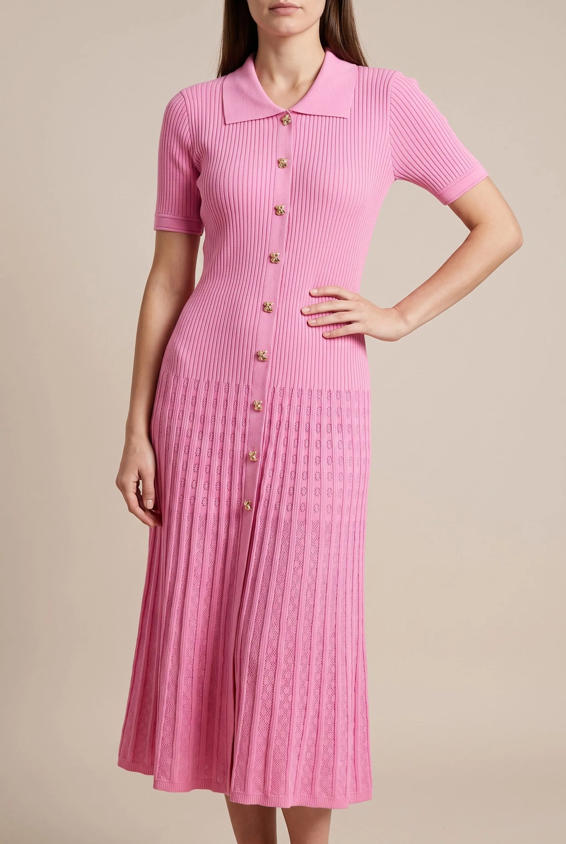 RibKnitDress | Elegantes Strickkleid Damen
