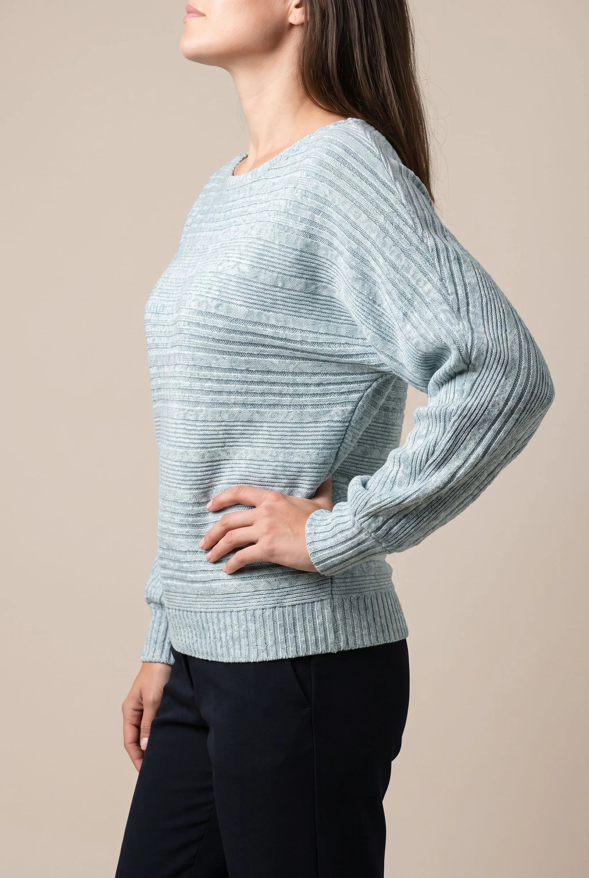 RibVibe | Locker Fallender Damenpullover
