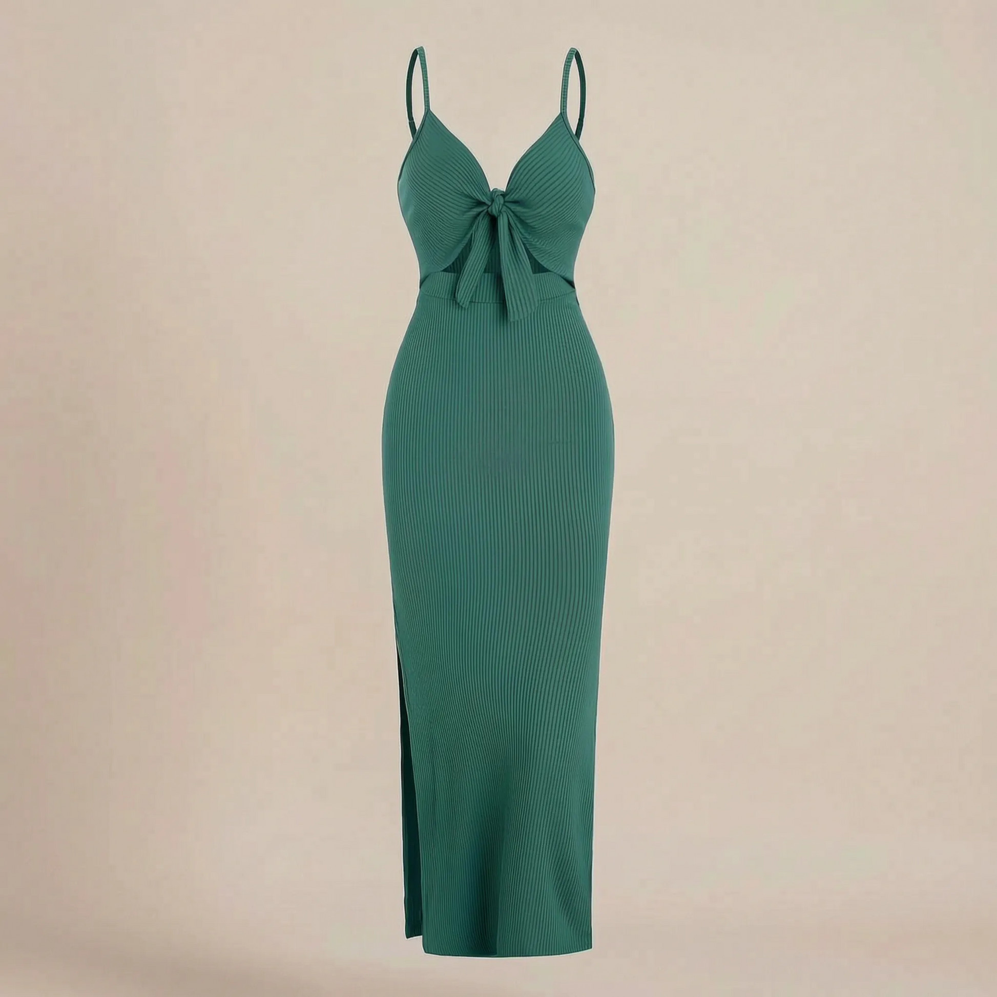 RivaMaxi | Langes Geripptes Sommerkleid