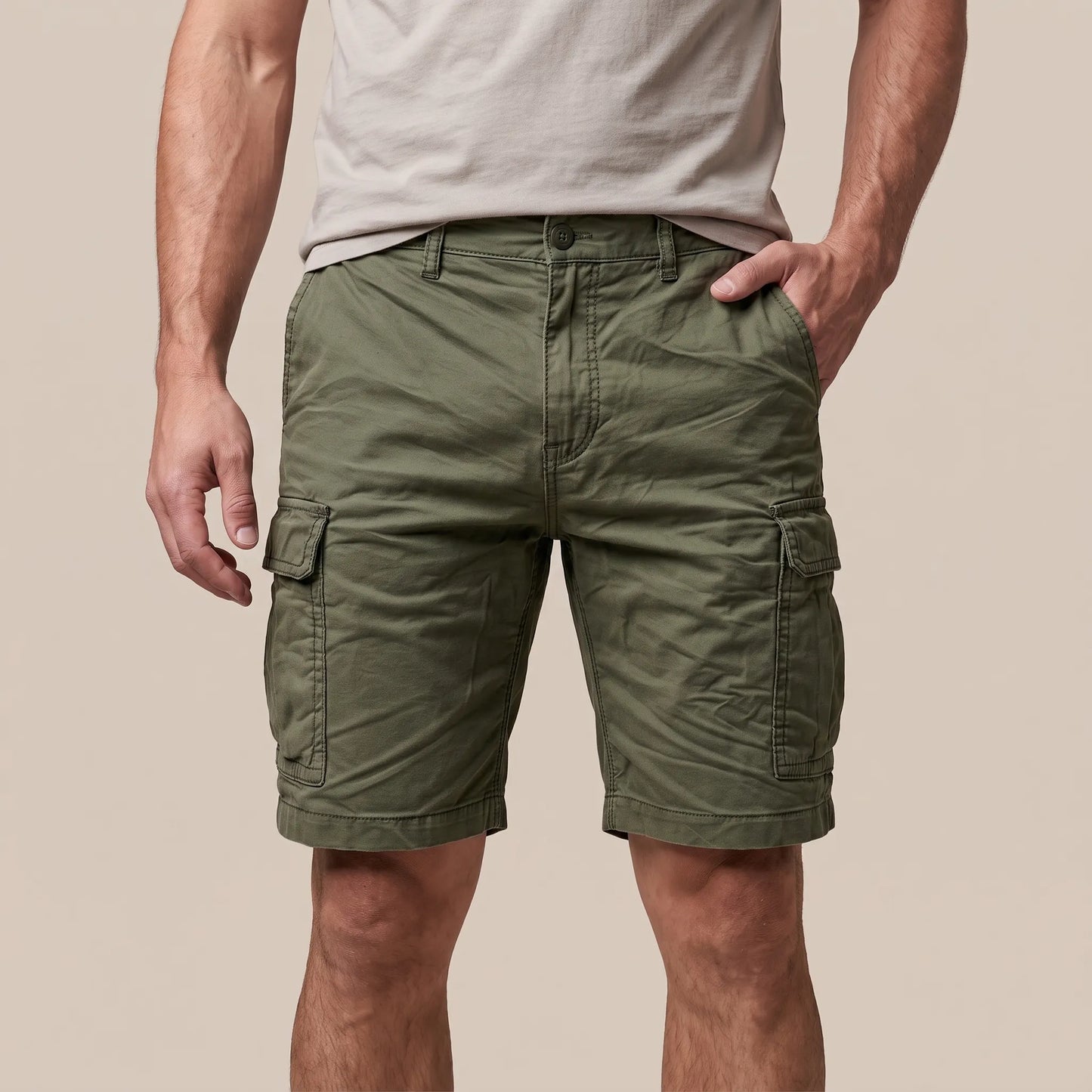 Roamly | Lässige Knielange Cargoshorts