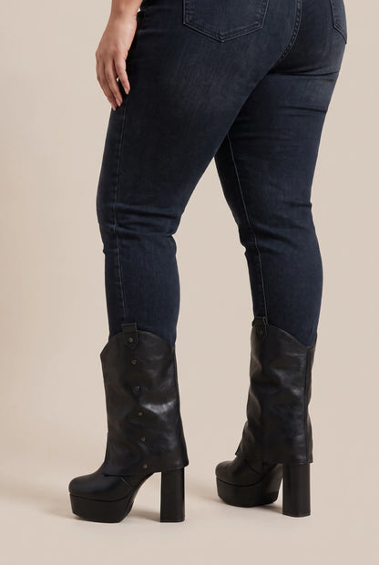 Rovelo | Ausgefallene Plateau-Cowboystiefel