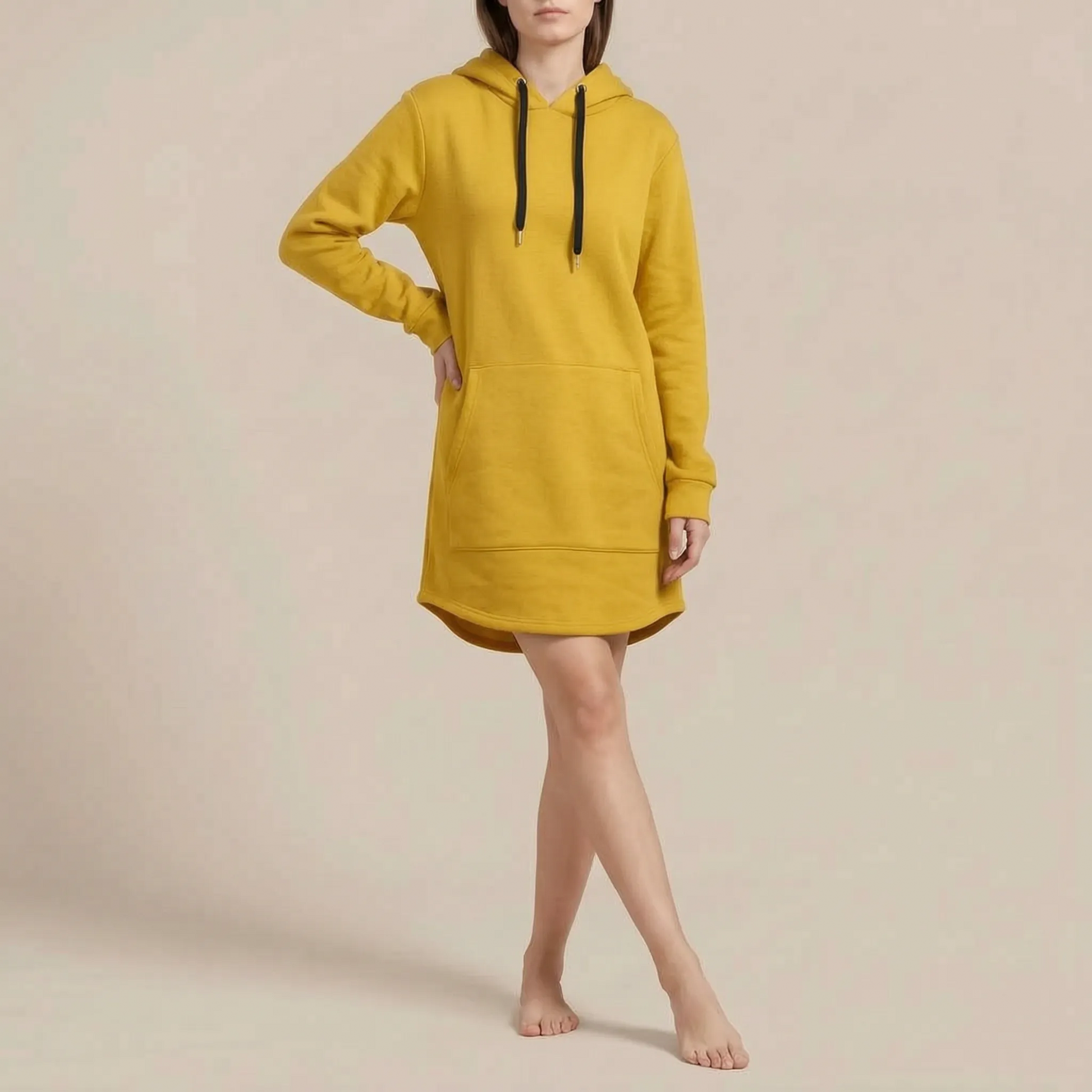 Rovyan | Langes Kapuzenkleid Für Damen