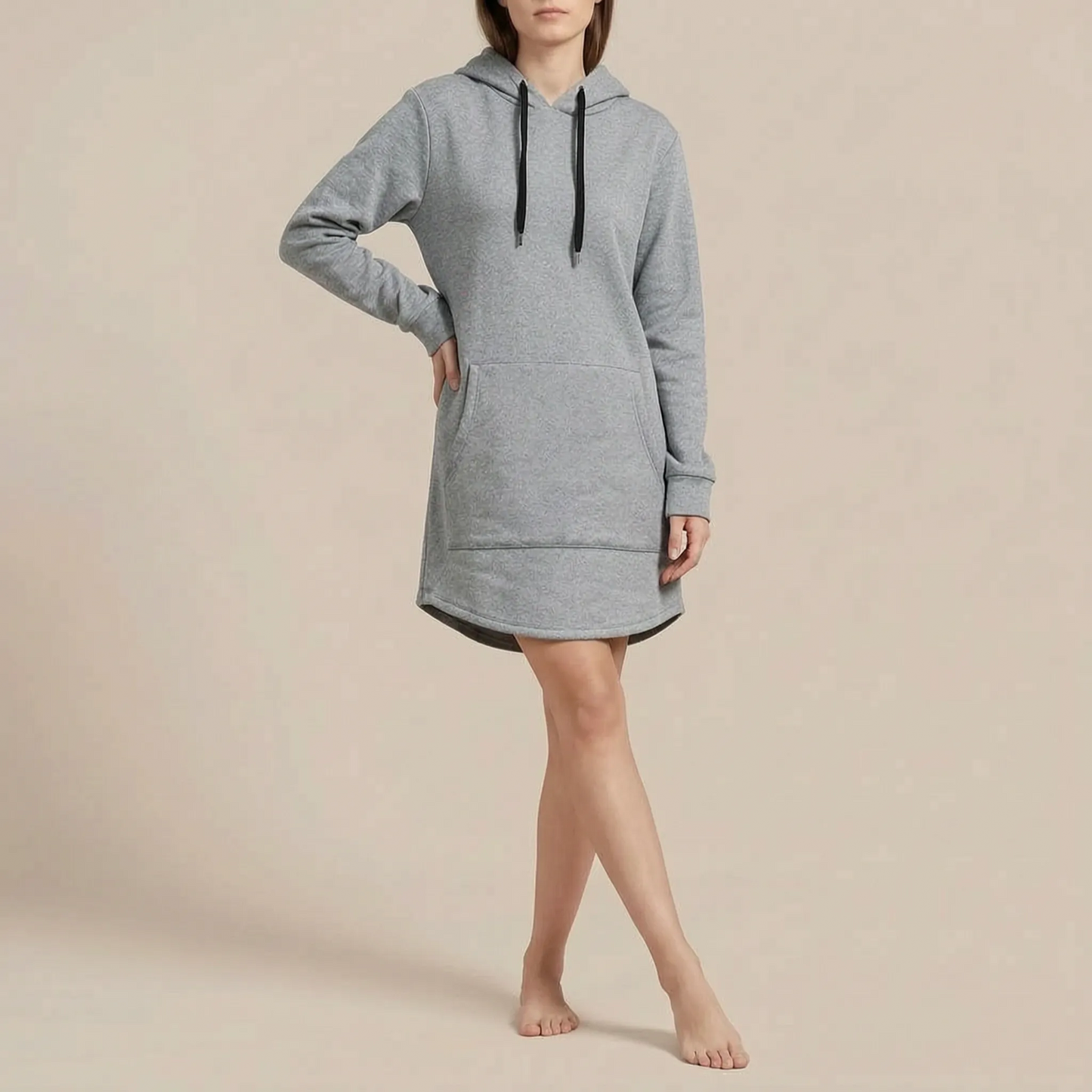 Rovyan | Langes Kapuzenkleid Für Damen