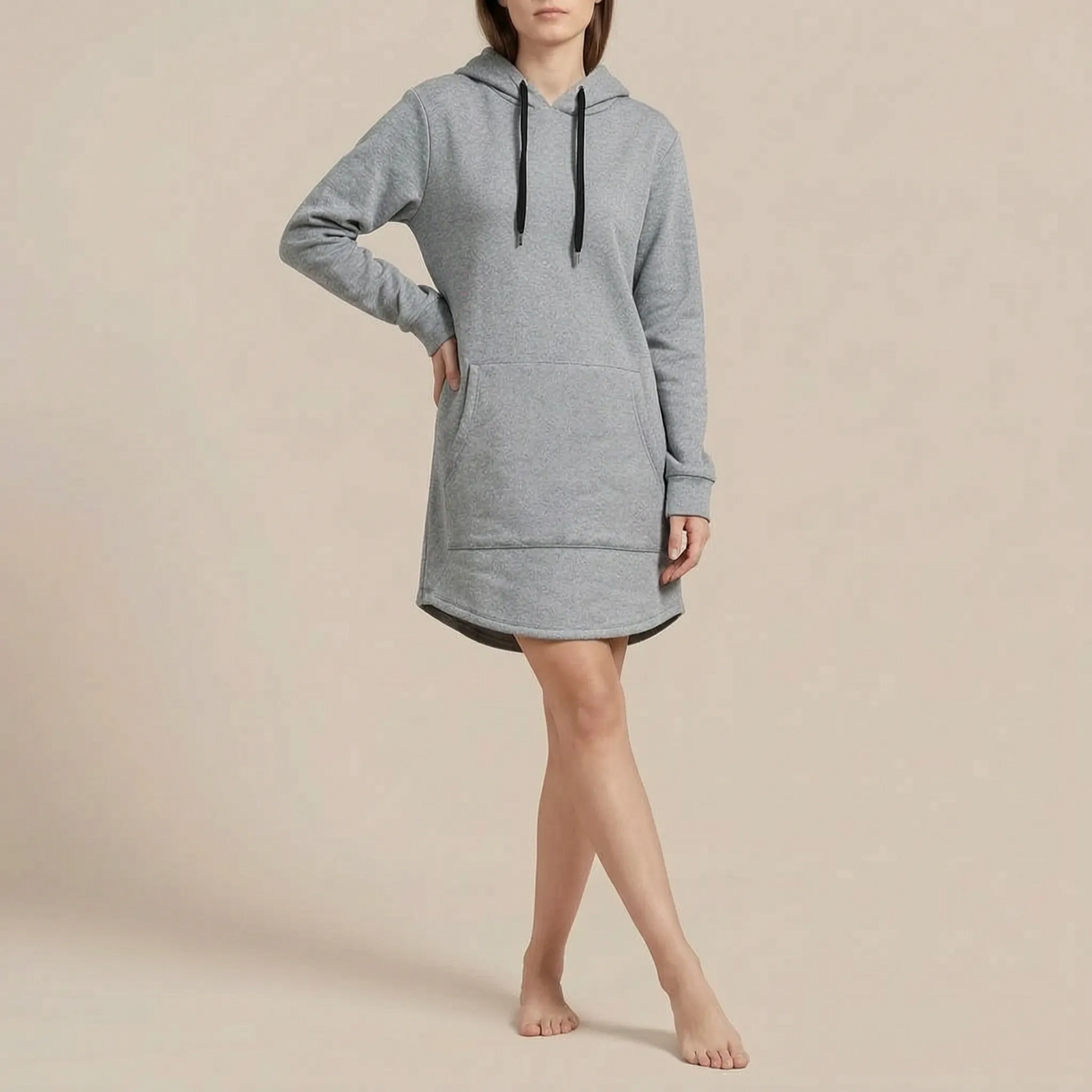 Rovyan | Langes Kapuzenkleid Für Damen