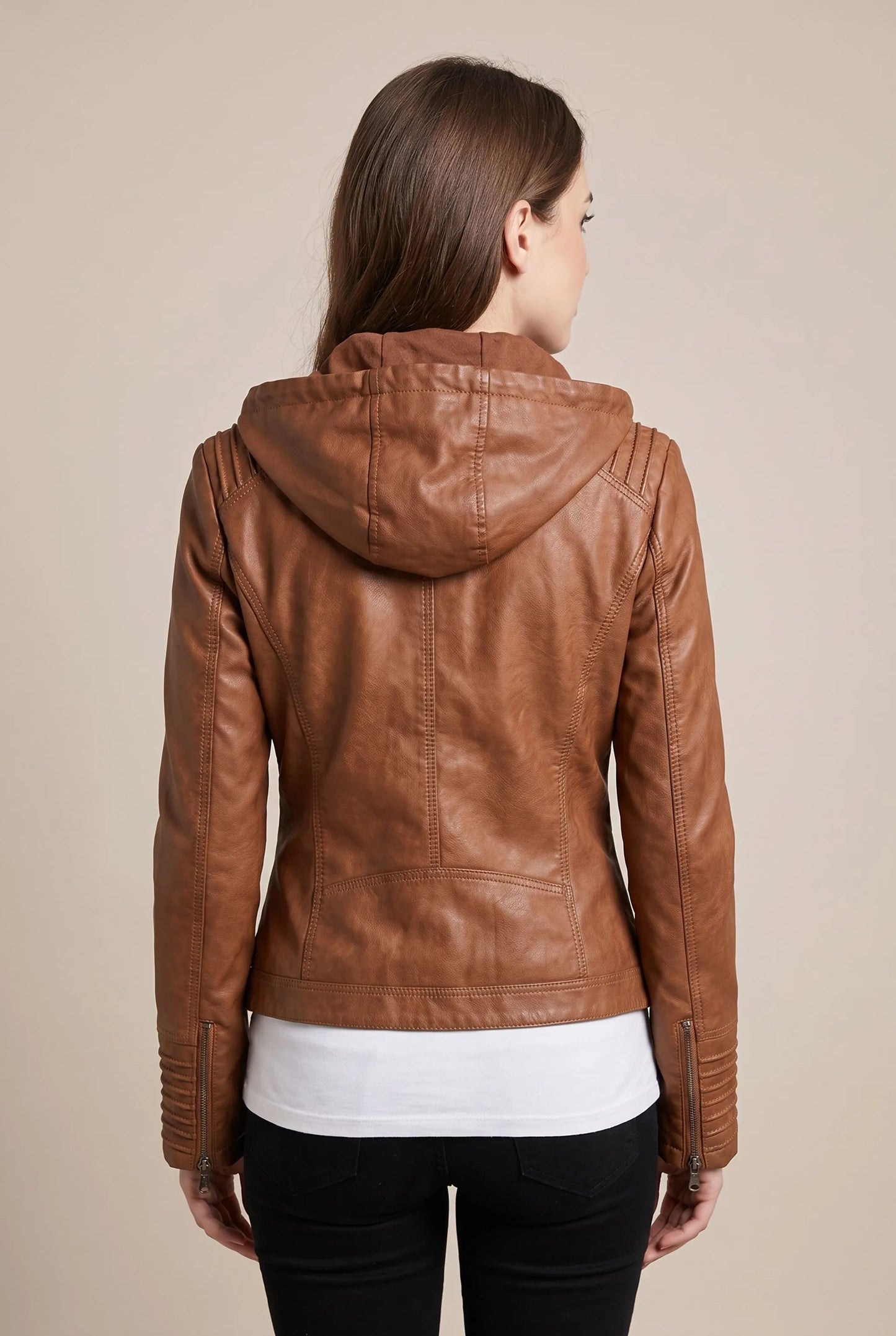 Ryden | Strukturierte Damenjacke Im Biker-Stil