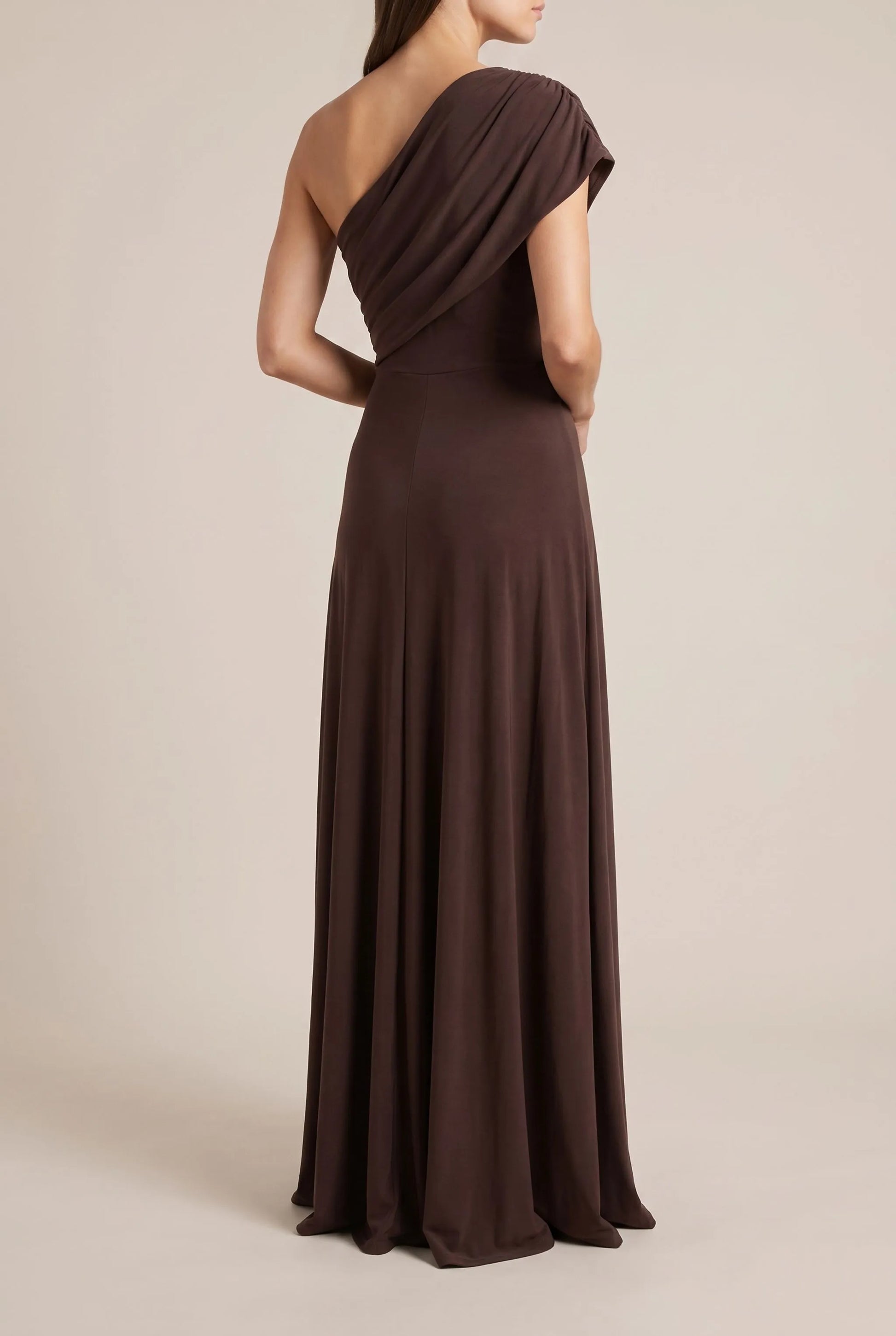 Serenia | Festliches Bodenlanges Asymmetrisches One-Shoulder-Abendkleid