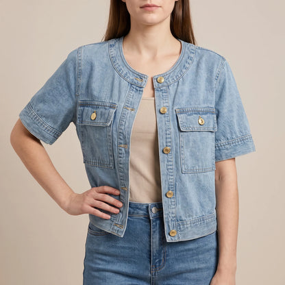 Shortis | Kurzärmelige Sommerjacke Mit Knopfleiste