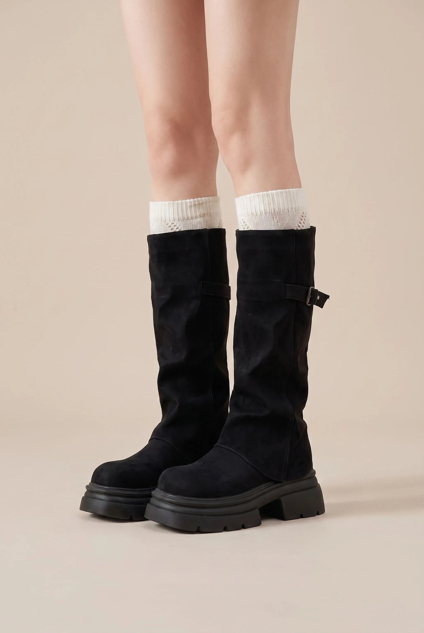 SlouchStep | Klobige Damenstiefel Im Slouch-Design