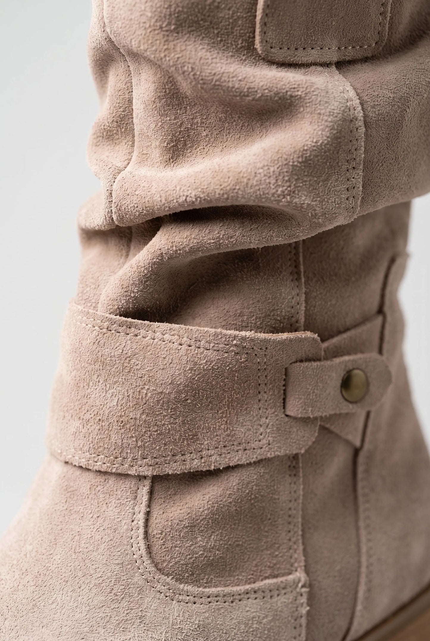 Sloucho | Flache Damenstiefel Mit Gerafftem Schaft