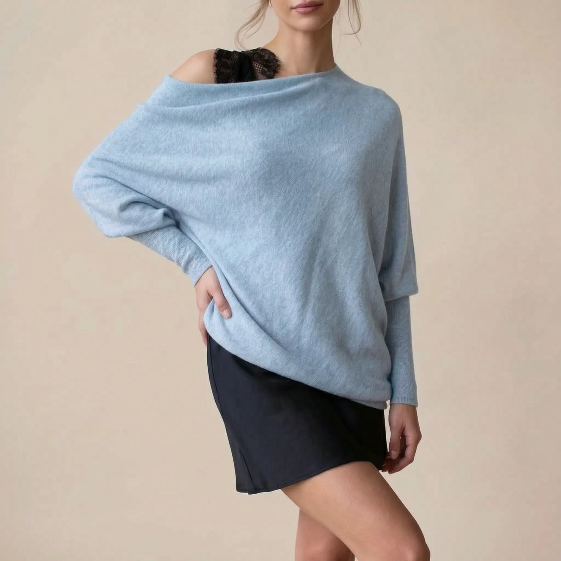 Slouchy | Lockere Schulterfreie Tunika