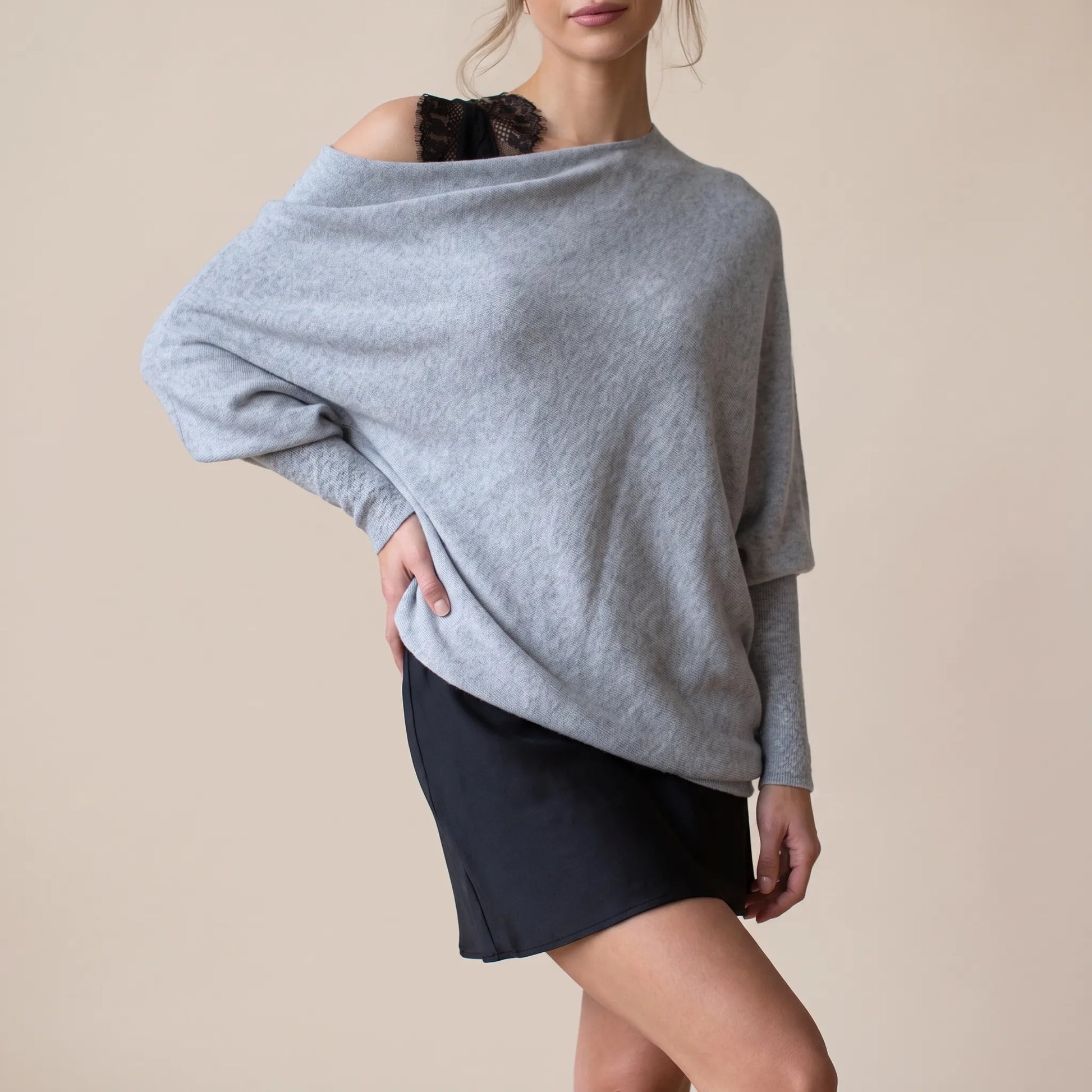 Slouchy | Lockere Schulterfreie Tunika