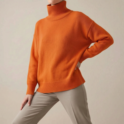 SnugStyle | Weiter Damen Rollkragenpullover