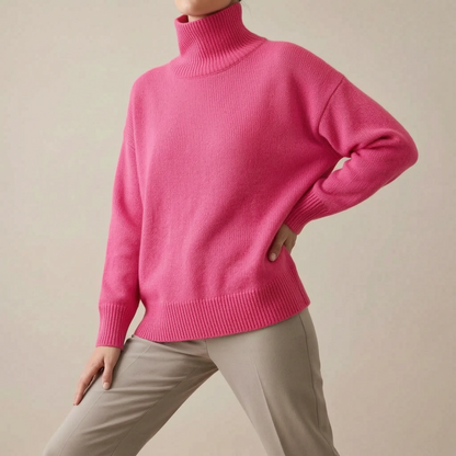 SnugStyle | Weiter Damen Rollkragenpullover