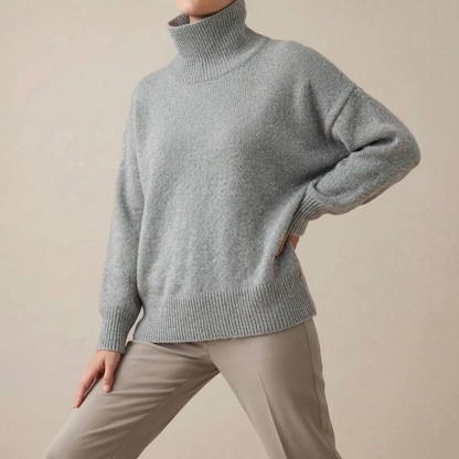 SnugStyle | Weiter Damen Rollkragenpullover