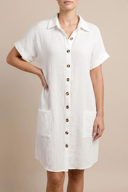 Solaria | Kurzes Hemdblusenkleid