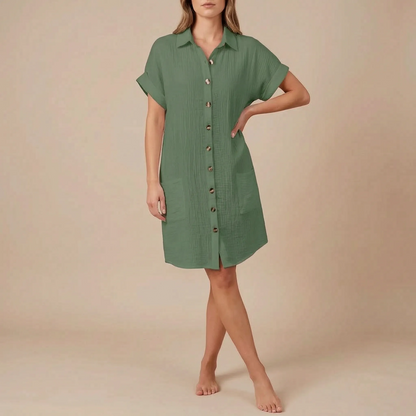 Solaria | Kurzes Hemdblusenkleid