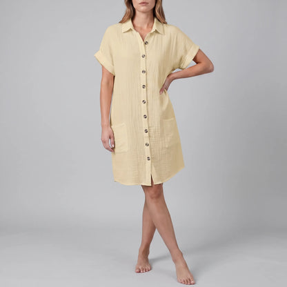 Solaria | Kurzes Hemdblusenkleid