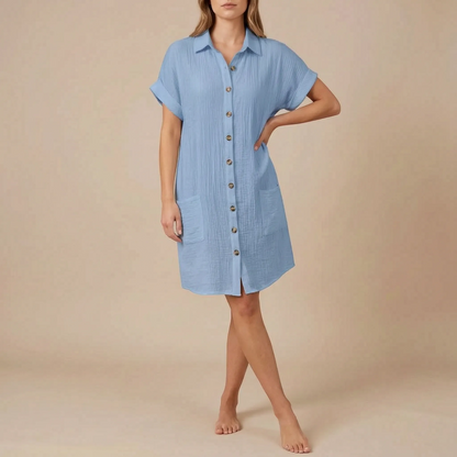 Solaria | Kurzes Hemdblusenkleid