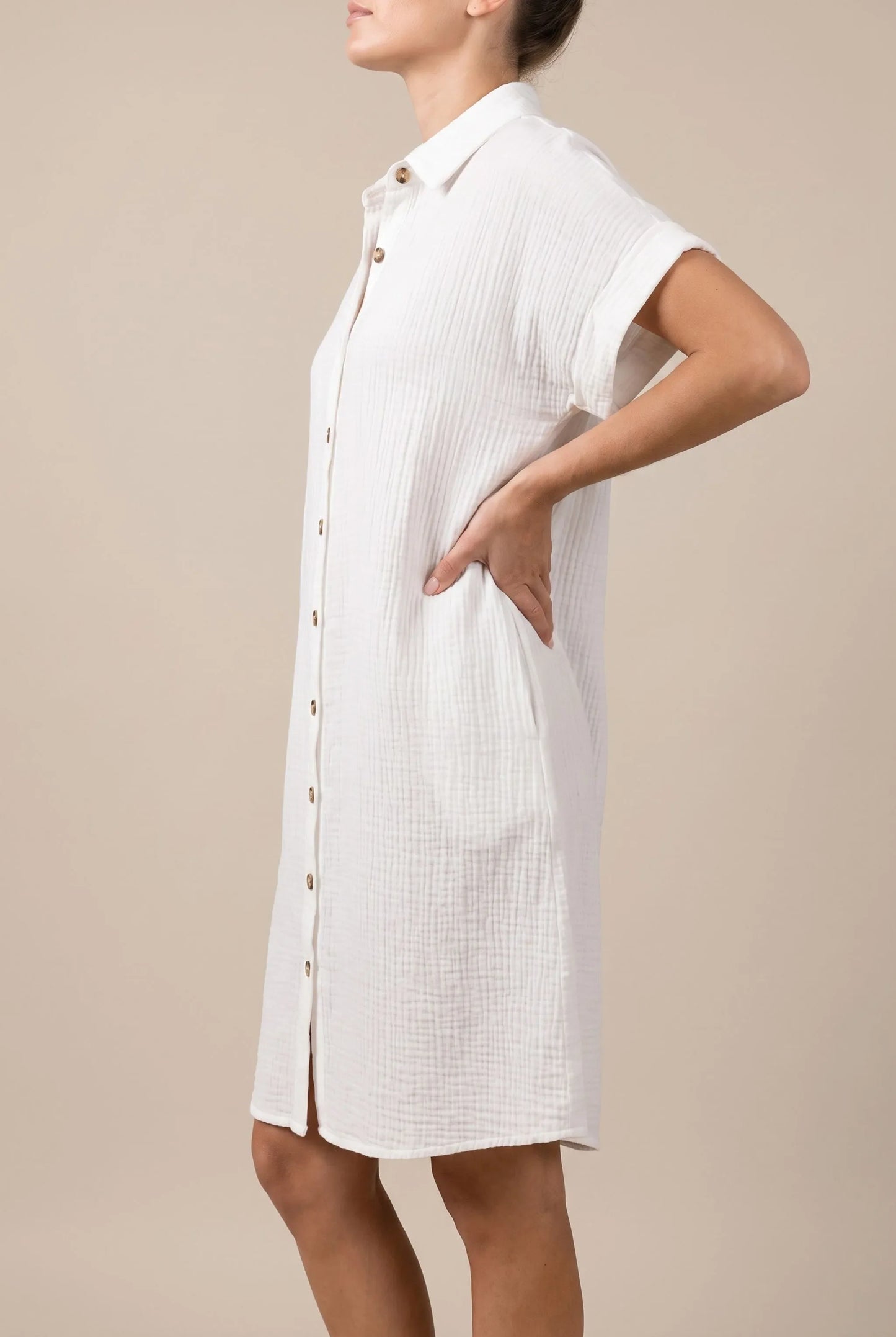 Solaria | Kurzes Hemdblusenkleid