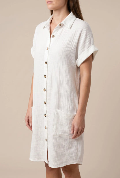 Solaria | Kurzes Hemdblusenkleid