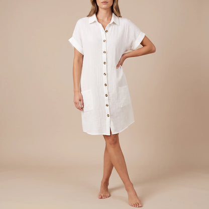 Solaria | Kurzes Hemdblusenkleid