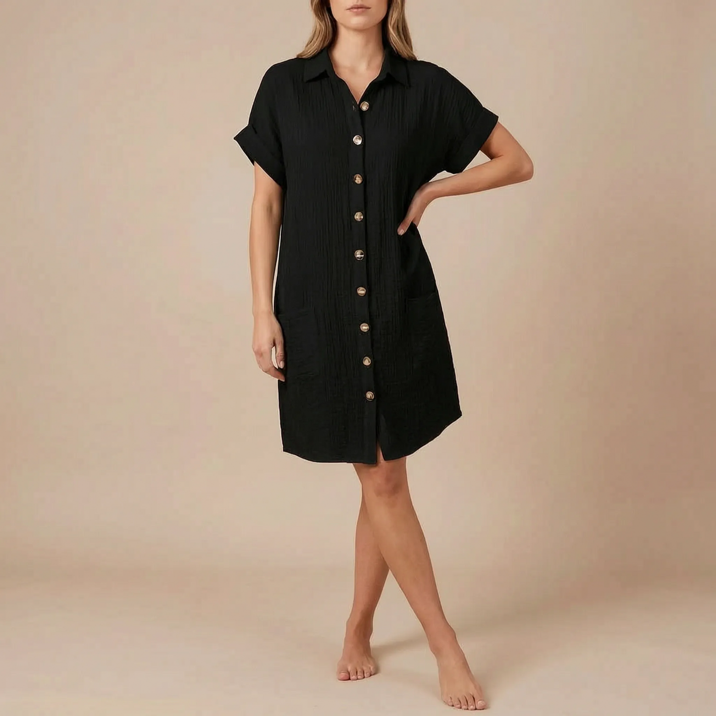 Solaria | Kurzes Hemdblusenkleid